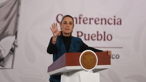 Claudia Sheinbaum en conferencia de prensa matutina de Palacio Nacional el 3 de marzo de 2026 sobre la reforma electoral.