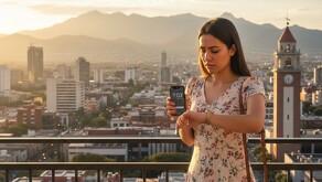 Mujer viendo su reloj por cambio de horario en Nuevo León.