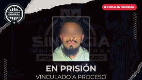 La Fiscalía General del Estado de Querétaro informó que obtuvo la vinculación a proceso de un hombre conocido como “El Rocha” por delitos contra la salud.