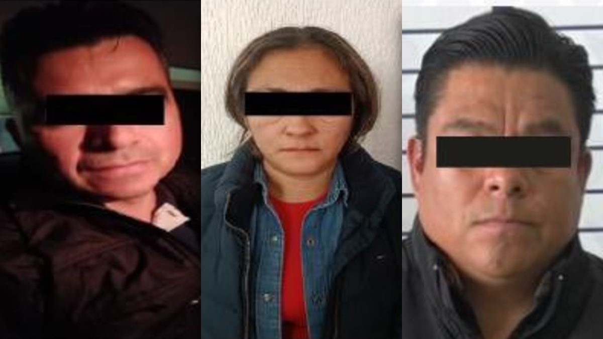 Rostros de personas vinculadas a proceso por la fiscalía de Puebla, tras sus nexos con el crimen contra el matrimonio Tello Ruiz.