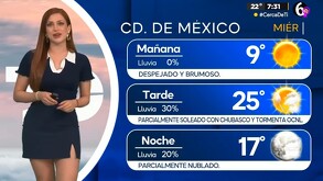 Se esperan lluvias con chubascos y descargas eléctricas en el Estado de México.