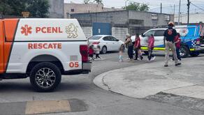 Desalojo de niños de guardería por fuga de gas en San Nicolás de los Garza.