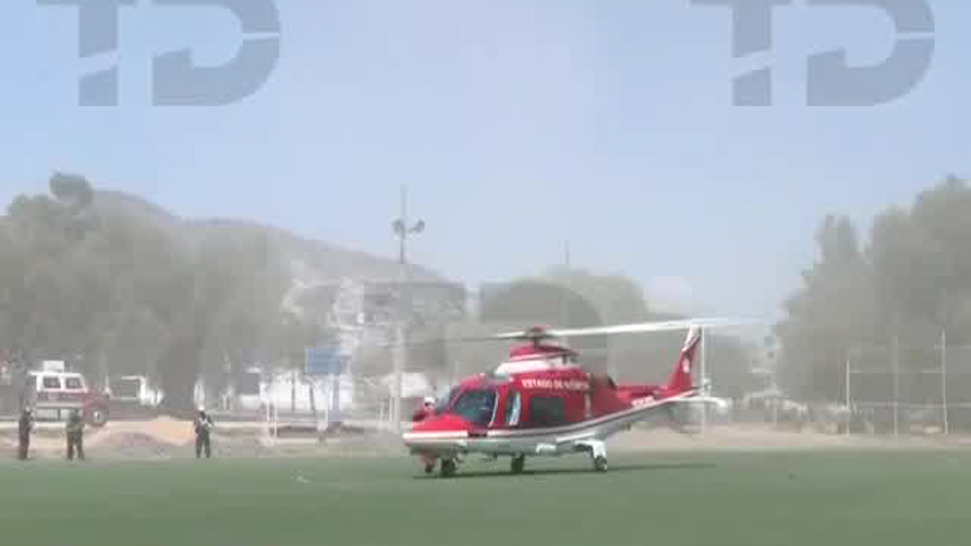 El Grupo Relámpagos aterrizó en la zona del Deportivo Ciervo de la Nación con los órganos donados por Rodolfo.