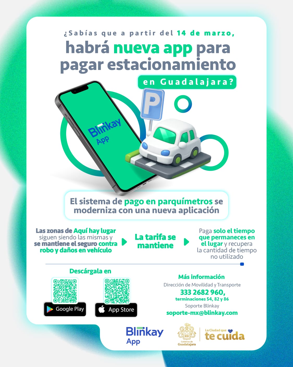 La plataforma permitirá pagar únicamente el tiempo exacto utilizado y extender el servicio desde el celular.
