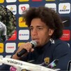Adalberto Carrasquilla, jugador de los Pumas en conferencia de prensa.