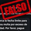 Mensaje de texto falso