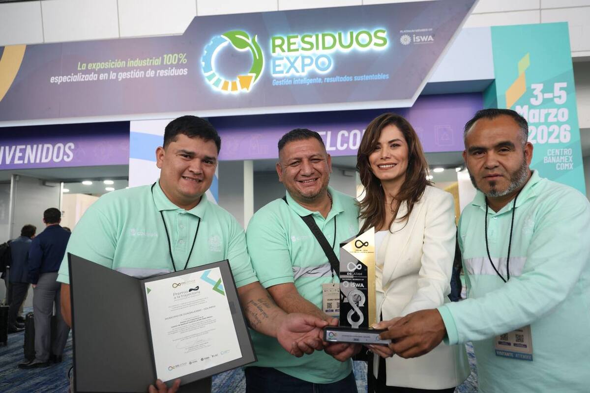 Verónica Delgadillo, alcaldesa de Guadalajara, recibe el premio de la Asociación Internacional de Residuos Sólidos por estrategia Limpia Guadalajara