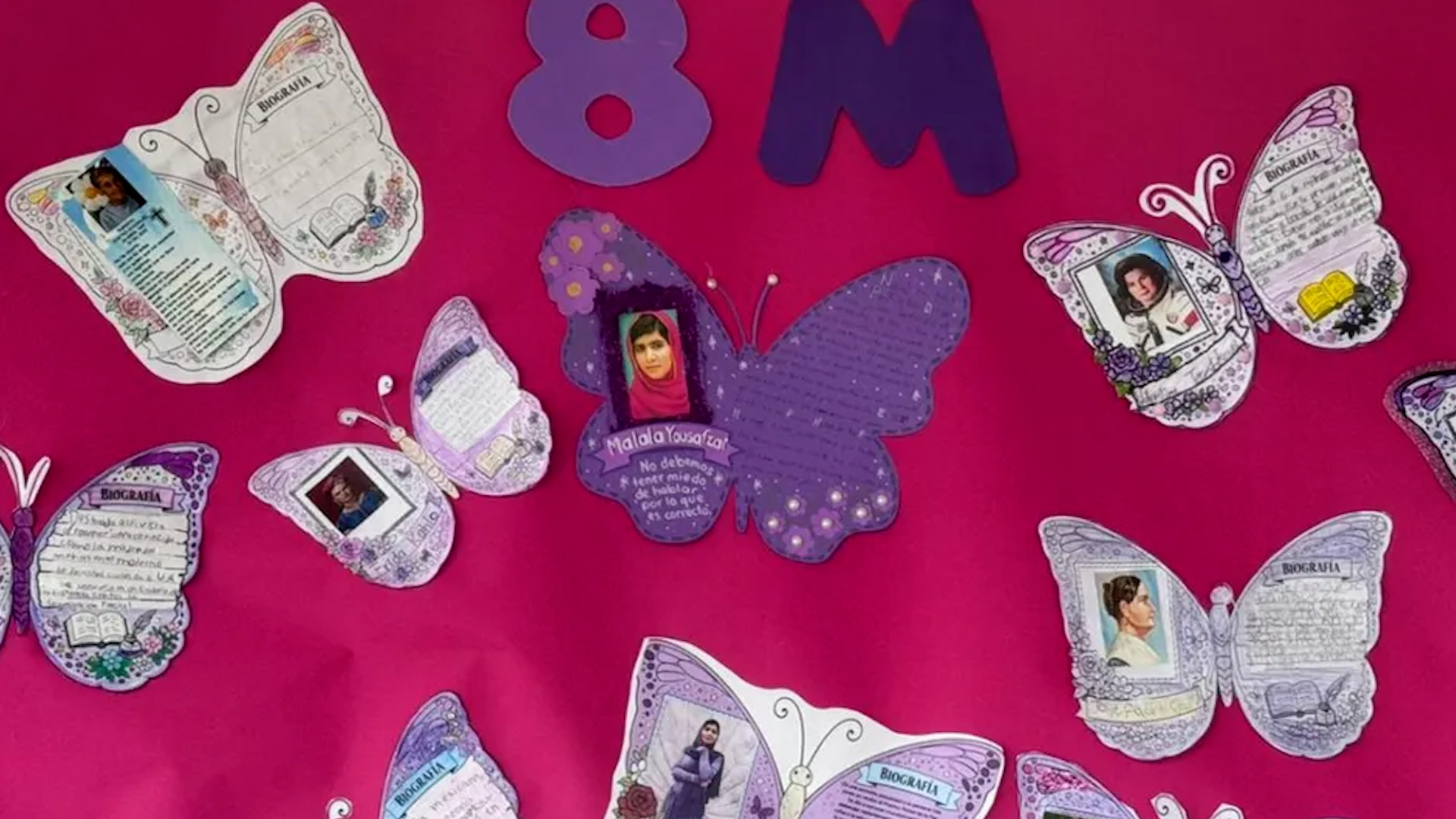 En el marco de la conmemoración del Día Internacional de la Mujer, alrededor de 180 alumnos y alumnas participaron en una actividad simbólica.