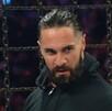 Seth Rollins en Elimination Chamber luego de provocar la eliminación de Logan Paul.