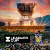Estadio Universitario de Tigres con el trofeo de Leagues Cup.