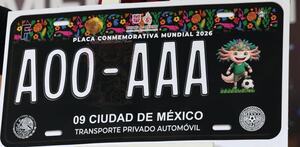 Placa conmemorativa para el Mundial 2026