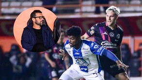 Jugadores de Club Puebla  y Pachuca en el partido de Jornada 10 del Clausura 2026.