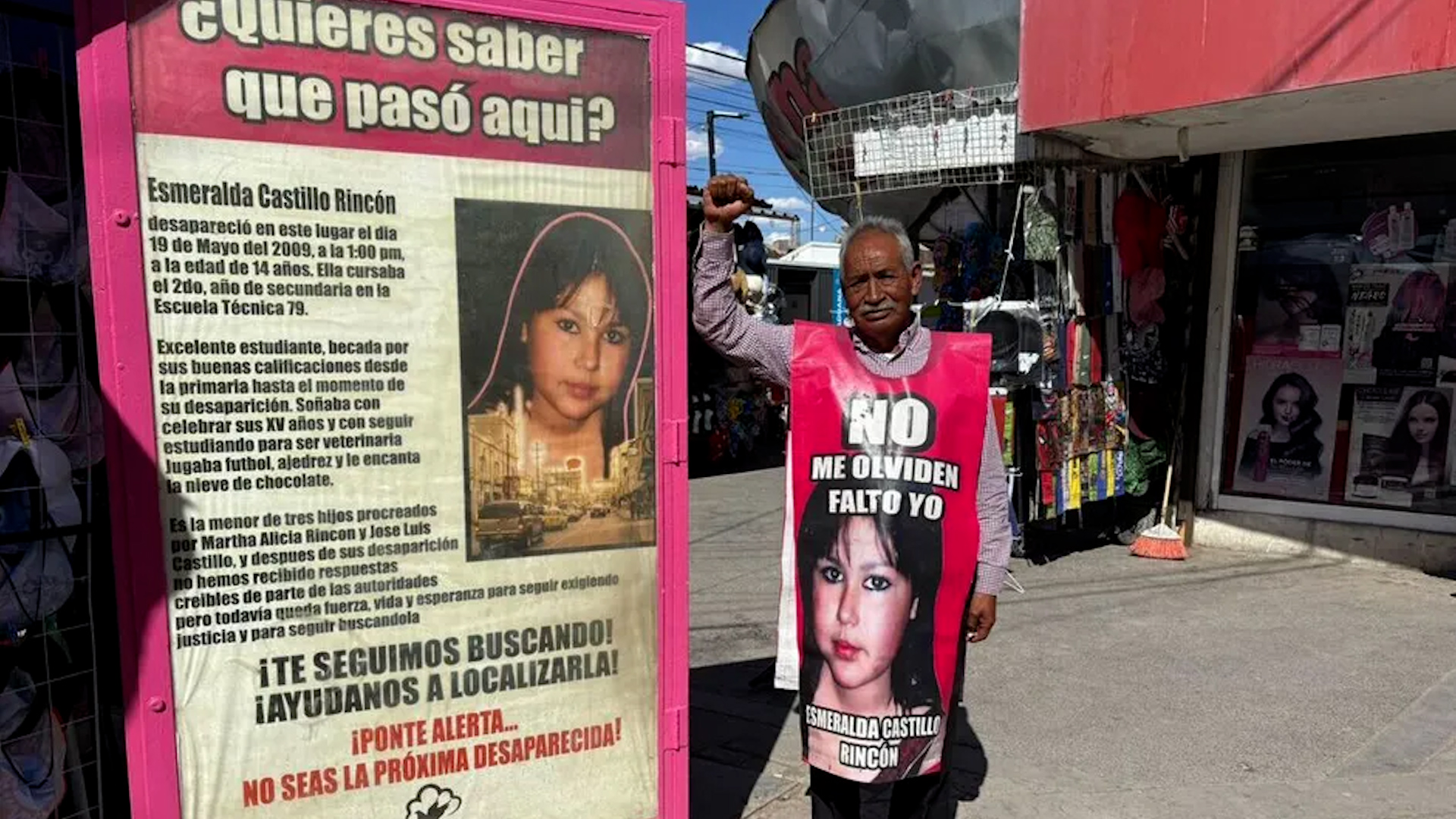 Tras la desaparición de su hija Esmeralda Castillo Rincón ha dedicado su vida a buscarla y a visibilizar la desaparición forzada de mujeres en México.