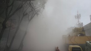 Construcción se derrumba en San Antonio Abad