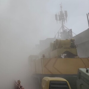 Construcción se derrumba en San Antonio Abad