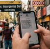 Personas reciben mensajes SMS sobre multas falsas em la Ciudad de México