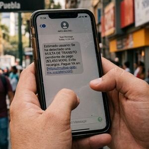 Personas reciben mensajes SMS sobre multas falsas em la Ciudad de México