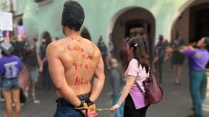 Un deudor alimentario resultó exhibido en la marcha por el Día Internacional de la Mujer en Tlaxcala.