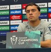 Iker Fimbres en conferencia de prensa con Rayados.