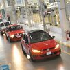 diferentes modelos del golf de volkswagen en la planta de producción en puebla