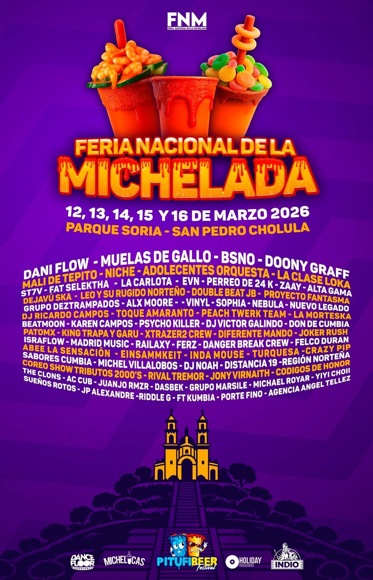 Cartel oficial de la Feria de la Michelada 2026 en Puebla.