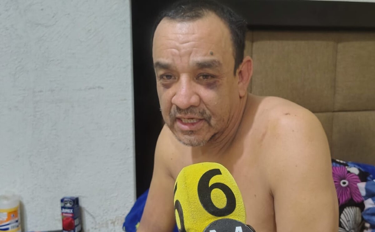 Juan, hombre que fue golpeado al interior de un anexo de Torreón que recientemente fue clausurado.