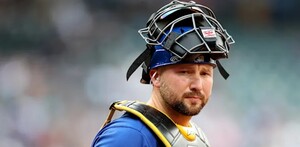 Cal Raleigh, catcher de la Selección de Estados Unidos con Seattle.