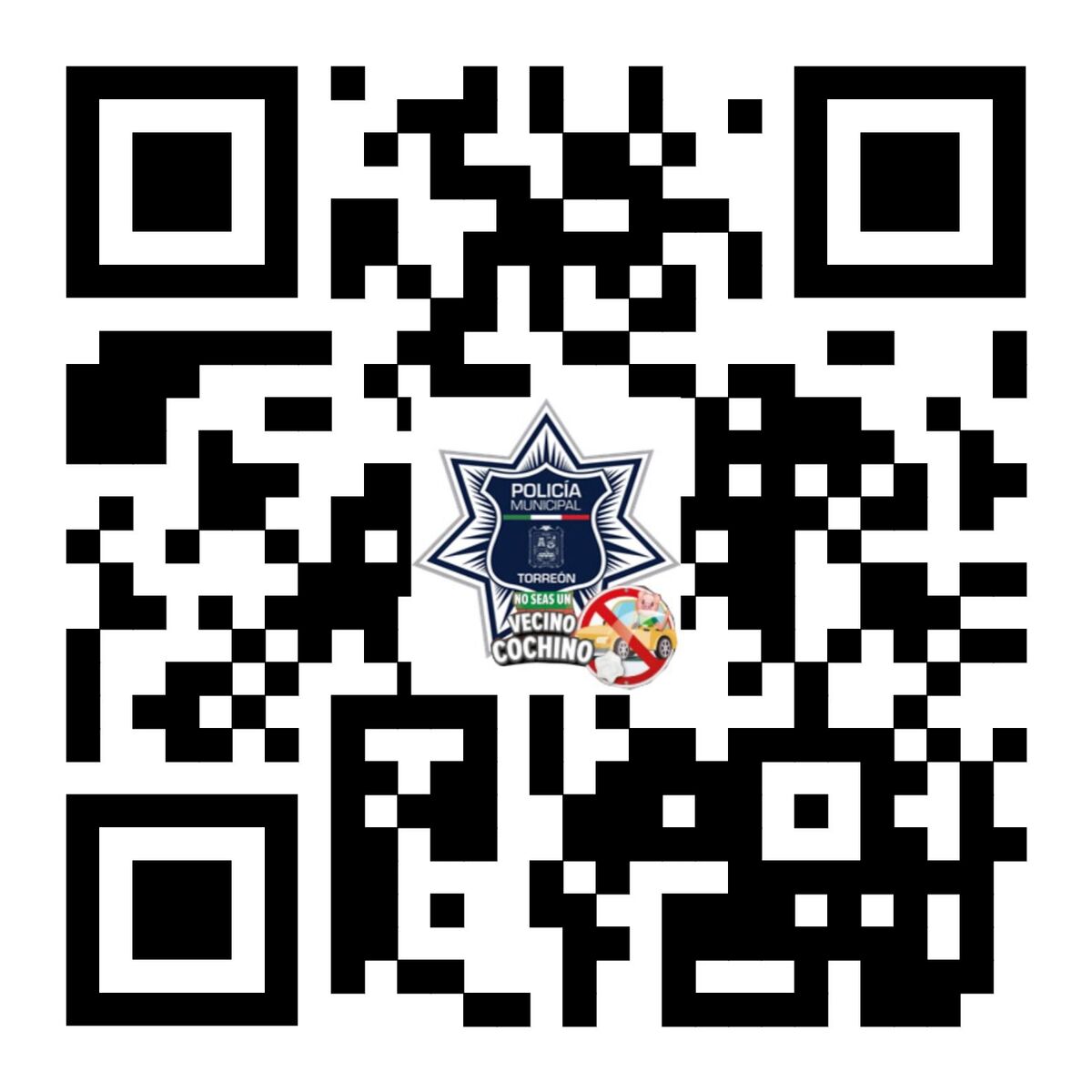 QR para reportar a quien tire basura
