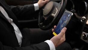 Conductor de taxi por aplicación como Uber y DiDi en México