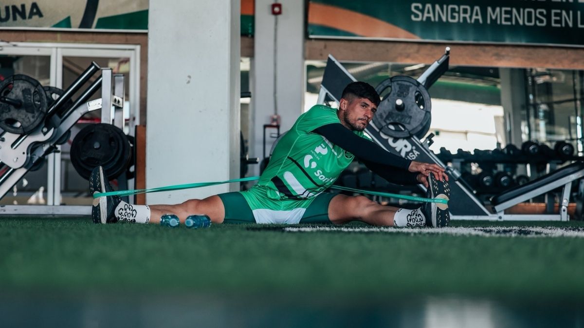 Santos Laguna trabajando para enfrentar al Guadalajara
