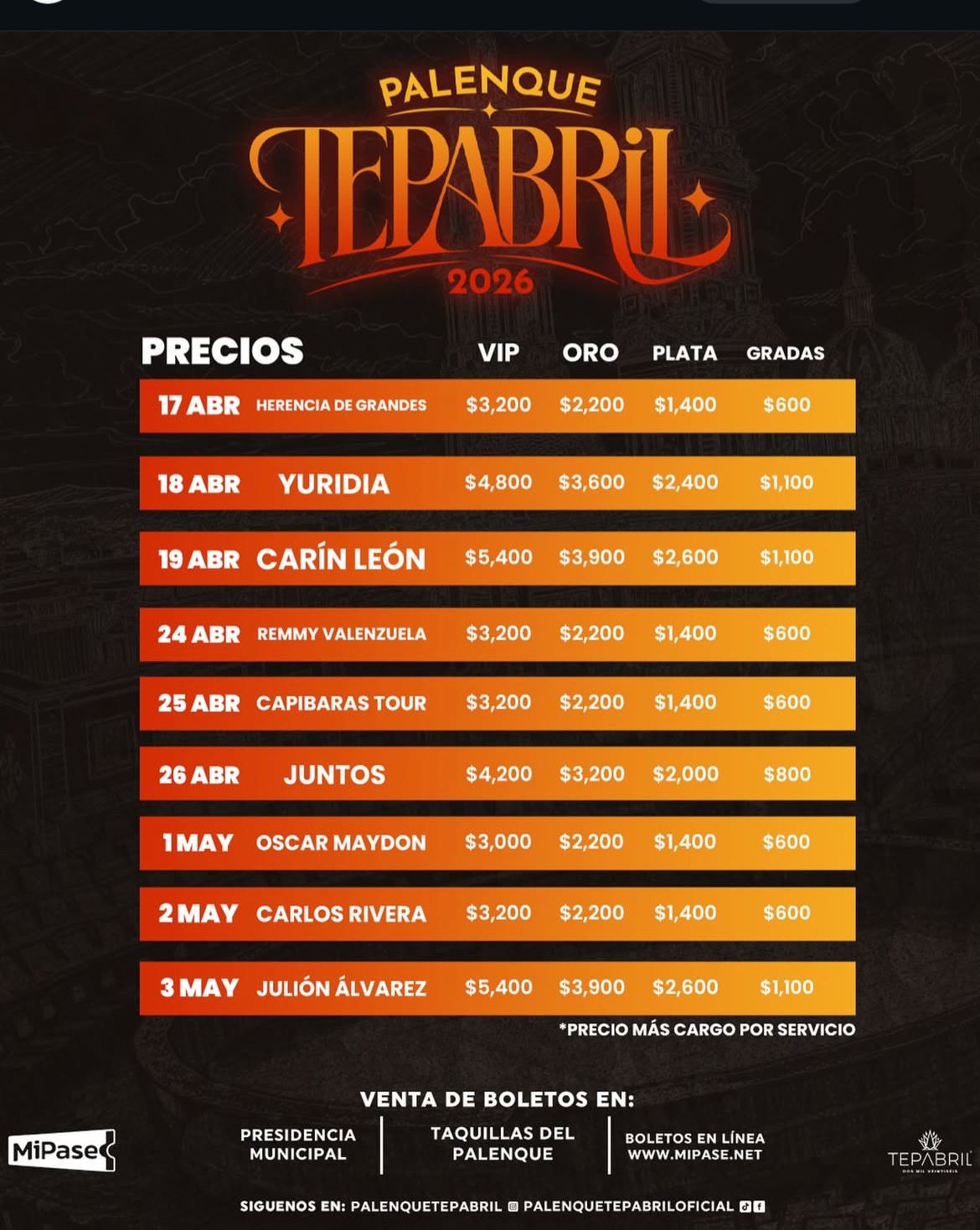 Cartelera Tepabril