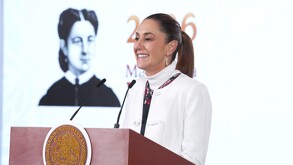 La presidenta Claudia Sheinbaum presenta en la Mañanera el programa Jóvenes Transformando México.