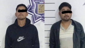 Fotos de los dos detenidos en Calpulalpan, Tlaxcala por supuesta tala clandestina