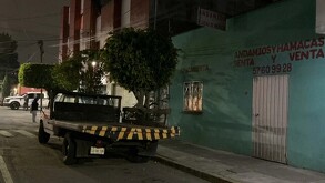 Fachada del negocio de Lilia y Alejandro, lugar donde fueron hallados sus cuerpos en la Gustavo A. Madero.