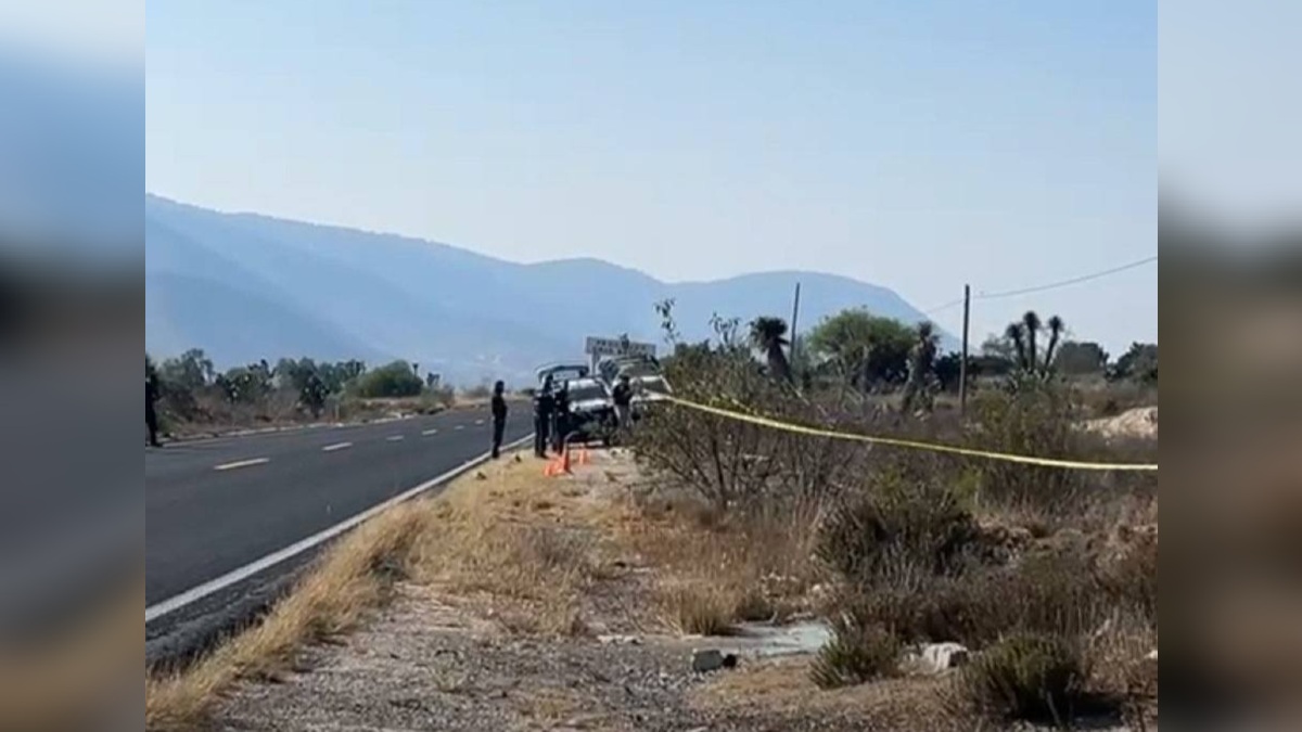 Los restos humanos fueron abandonados en un paraje en la carretera Azumbilla-El Seco | Especial