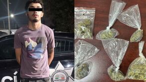 hombre detenido en Monterrey en posesión de marihuana