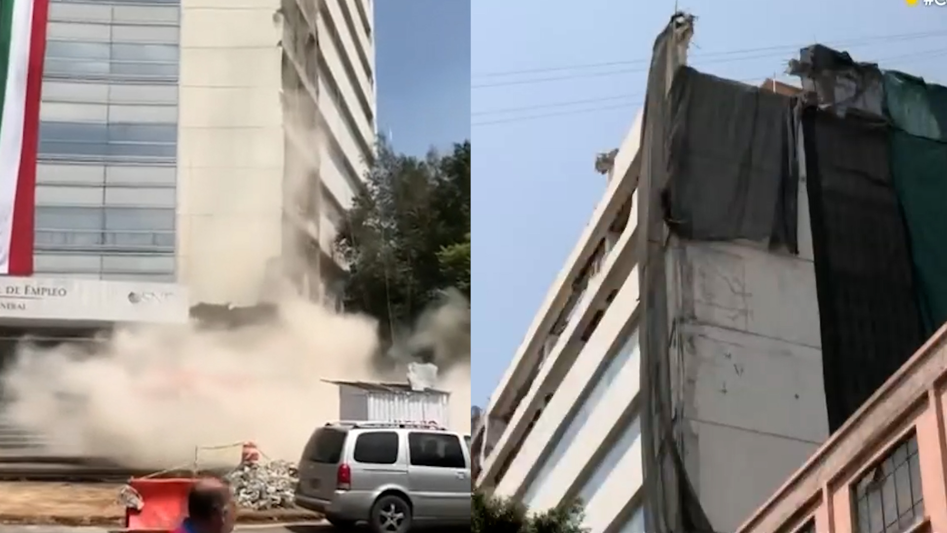 Vecinos de la Narvarte exigen demolición de edificio en Cuauhtémoc 614 por riesgo de colapso tras sismos. La estructura lleva 9 años dañada sin solución.
