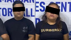 Fotografías de un hombre y una mujer detenidos por las fuerzas de seguridad de Oaxaca.