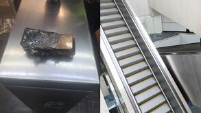 Explosión de celular provoca desorientación de usuario en escaleras del Metro Camarones.