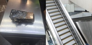 Explosión de celular provoca desorientación de usuario en escaleras del Metro Camarones.