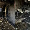 Casa quemada en Los Laureles.