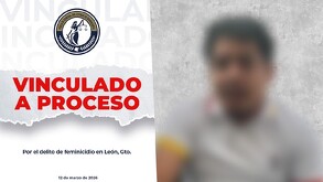 El presunto responsable, identificado como Juan Diego 'N' fue detenido y vinculado a proceso por un juez, así lo informó la Fiscalía General del Estado.