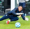 Keylor Navas en el entrenamiento de Pumas previo al duelo contra Necaxa.