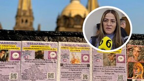 Fichas de búsqueda pegadas en calles Guadalajara | entrevista Diputada Norma López