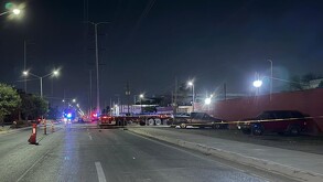 La camioneta recibió el mayor impacto en el lado del copiloto