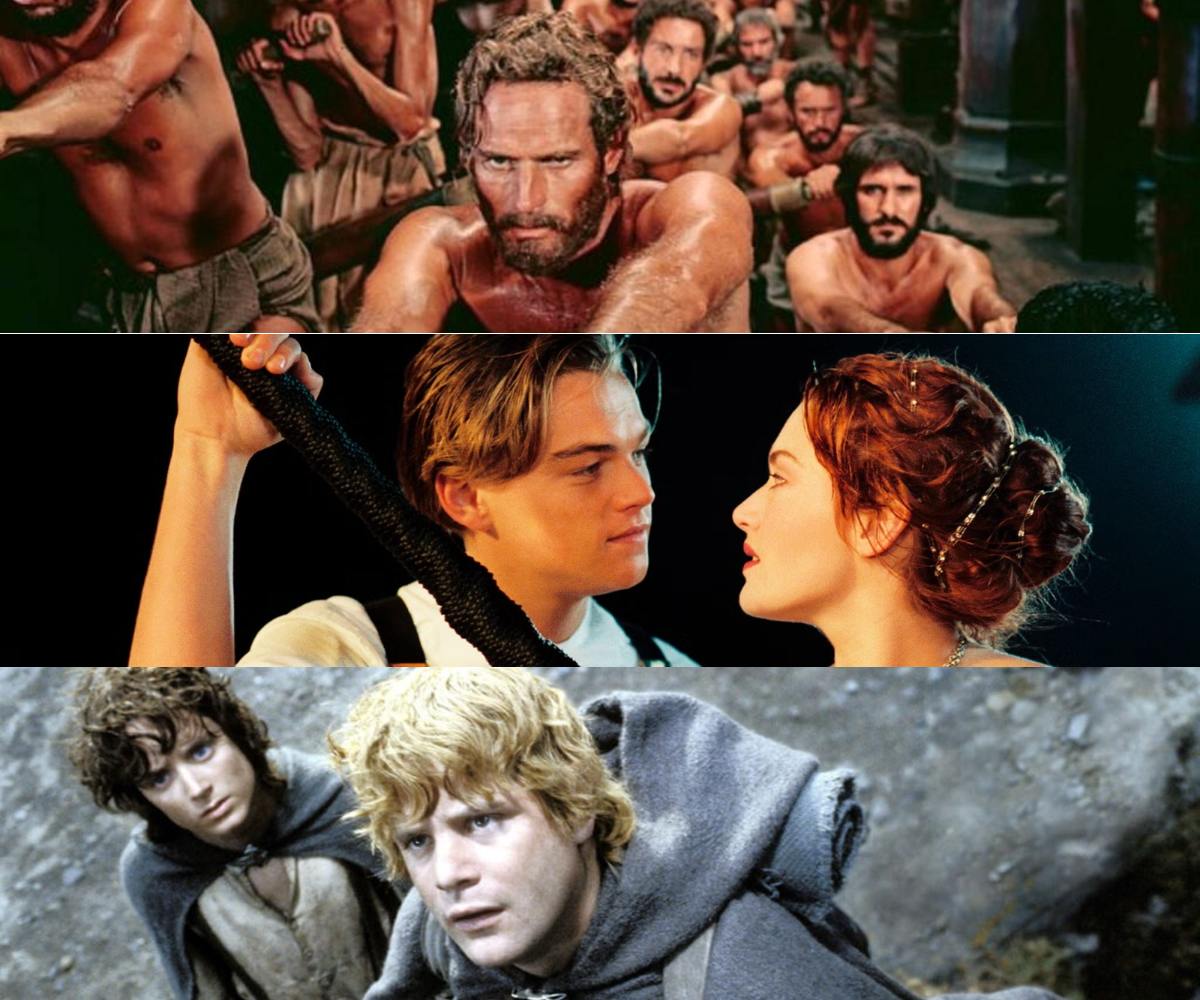 ben hur, titanic y el señor de los anillos son las películas que han ganado más premios oscar