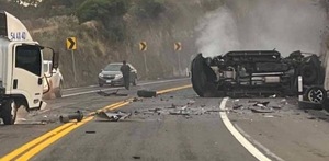 la camioneta en la que viajaba el hijo del director de bbva méxico quedó destrozada tras el choque