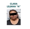 Ficha de sentencia de la Fiscalía de Jalisco con la imagen de Clara Liliana ‘N’ con los ojos censurados por un recuadro negro