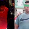 Fotografías de dos hombres siendo detenidos en Veracruz.