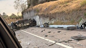 Automovilistas graban accidente donde murió el hijo del CEO de BBVA.